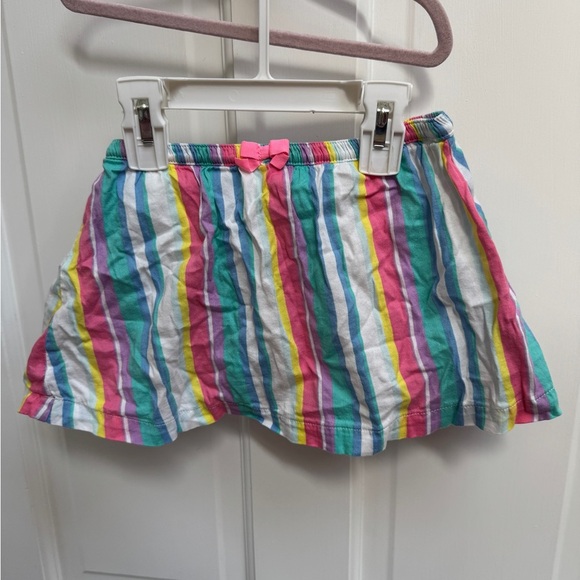 NWOT 3T Girls Carter's Colorful Striped Toddler Skort with Shorts built in Skirt - Picture 1 of 5